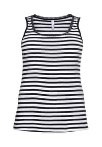 sheego - Tanktop - schwarz-weiß