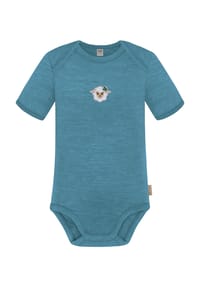 normani® - Baby Merino Body Kurzarm Tauranga - Anthrazit