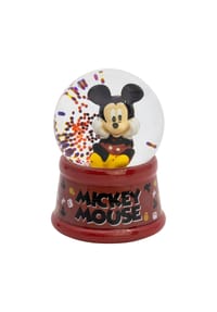 Disney - Disney Mickey Mouse Schneekugel aus Glas für Sammlung Deko und - Rot 9,5x7x7 cm