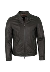 MILESTONE® - Herren Lederjacke Lammnappa schwarz - schwarz