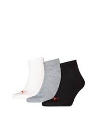 PUMA® - Kurzsocken, 3er-Pack, Rippbündchen - 013 OATMEAL