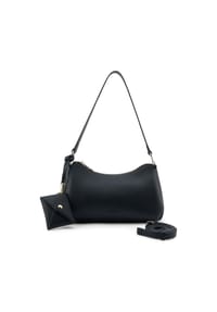 SEIDENFELT MELOY COLLECTION - Schultertasche, Kunstleder, für Damen - BLACK