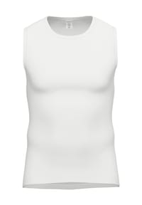 AMMANN - Unterhemd, Feinripp, ärmellos, für Herren - 1 WEISS