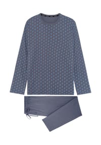 HOM - Schlafanzug Paisley - Grey print