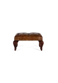 GINER & COLOMER - Akazienholzbank 61 cm Vintage-Stil - 34x61x43 - Braun