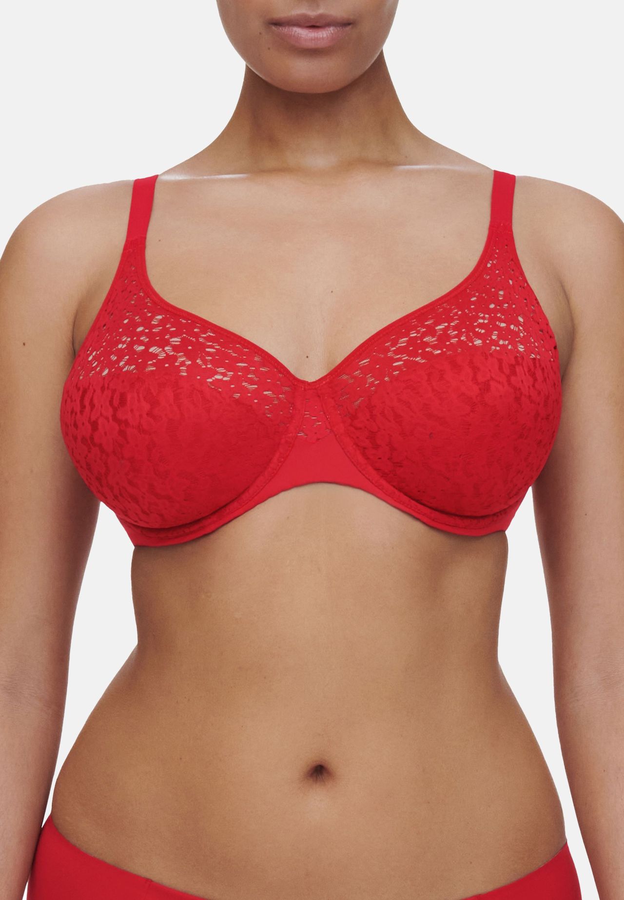 Chantelle Norah BüGel Bh, Spitze, FüR Damen, Rot, 75F