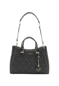 GUESS - Schultertasche, Kunstleder, Reißverschluss, für Damen - BLABLACK