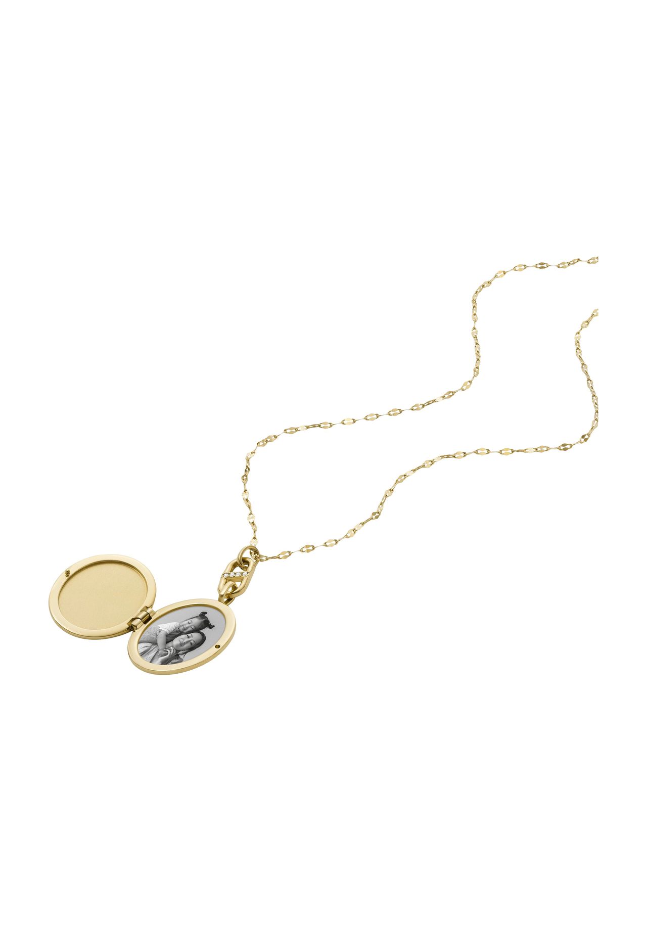 FOSSIL Damen Kette mit Foto-Anhänger 