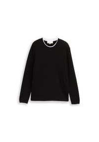 DENIM TOM TAILOR - Pullover, Doppellagig, für Herren - 29999  BLACK
