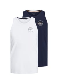 JACK & JONES - Tank-Top Forest Tanktop 2 Pack - weiss