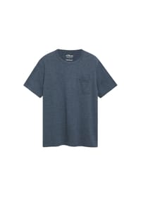 s.Oliver - T-Shirt, Brusttasche, für Herren - 01W1  WHITE