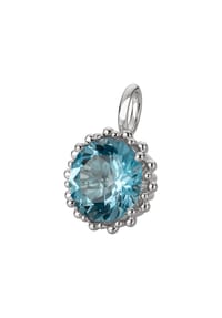 Orolino - Anhänger 585/- Gold 1 Blautopas (beh) - Silbergrau
