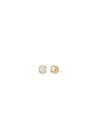 MICHAEL KORS PREMIUM - Michael Kors Damenohrstecker aus 14 Karat vergoldetem Sterlingsilber mit Asscher-Schliff, MKC1845710 - Gold