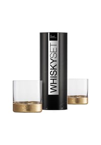Eisch - Whiskyglas 2er Set Gold Rush, Gold, 400 ml - transparent