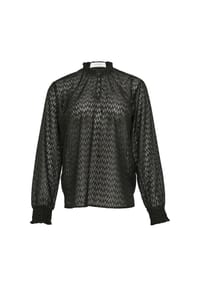 comma, CASUAL IDENTITY - Shirtbluse, Rüschen, für Damen - 99L8  GREY/BLACK
