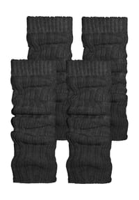 normani® - 2 Paar Strickstulpen mit wärmender Alpakawolle - Anthrazit