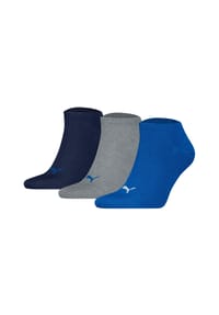 PUMA® - Sneakersocken, 3er-Pack, Logo-Design - 010 NEUTRAL/BROWN