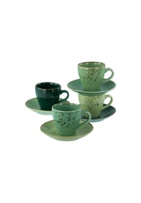 CreaTable - Nature Collection Green Life, Espressotassen 8-tlg - Green LIfe