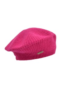 SEEBERGER - Baskenmütze, Emblem, für Damen - 10 BLACK