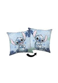 Disney - Lilo & Stitch Dekokissen mit Füllung (1 stk.) – Sofakissen - Blau 40x40 cm