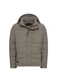 camel active - Gesteppte Daunenjacke mit abnehmbarer Kapuze - Asphalt