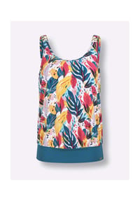 Witt - Oversized-Tankini-Top - topas-fuchsia-bedruckt