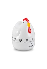 KÜCHENPROFI Timer "Henriette", 9 cm - Henriette - WEISS/ROT