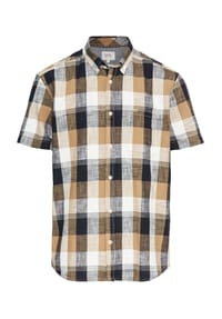 camel active - Freizeithemd, Regular Fit, Kurzarm, Button-Down-Kragen, für Herren - 19 WOOD