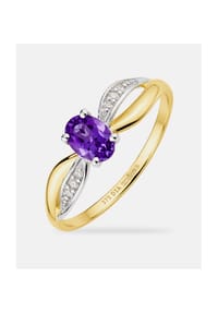Diamant L'eternel - Ring, mit Amethyst, 375 Gelbgold - gold
