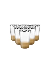 Ritzenhoff & Breker Trinkgläser Natura 400 ml 6er Set - NATURA - braun