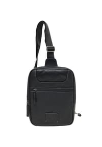 GALERIA - Umhängetasche, Leder, Reißverschluss - BLACK