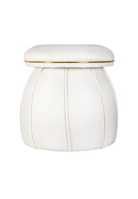 Kayoom - Hocker Corin 145 in elfenbein - gold - elfenbein - gold
