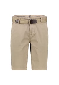 LERROS - Chino-Bermuda mit Gürtel, in Großen Größen - CRISPY BLUE