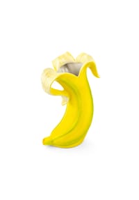 DONKEY - Dekovase Vase Banana Romance, Dekovase, Blumenvase, Dolomit, Gelb, 21.8 cm, 210734 - Gelb