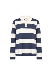 SOYACONCEPT - Langarmshirt Barni 48, Polokragen, für Damen - 6910C NAVY COMBI