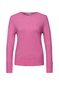 STREET ONE STUDIO - Pullover, Rippbündchen, für Damen - 10001 BLACK