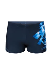 ALEX - Badepants Graphic Placement, Gummibund, für Herren - E004 BLACK / SILVE