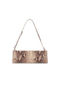 KAZAR STUDIO - Handtasche aus geprägtem Leder mit Schlangenhautmuster - Rosa