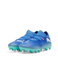 PUMA® - Future 7 Match Fußballschuhe, Slip-on-Design, für Herren - BLUEMAZING/PUMA WHITE