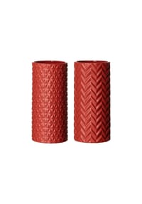 Ritzenhoff & Breker Vasen Raute & Zick Zack 25 cm 2er Set - RAUTE, ZICK ZACK - creme