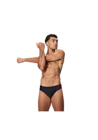 speedo® - Badeslip Medley, chlorresistent, für Herren - BLK/RED