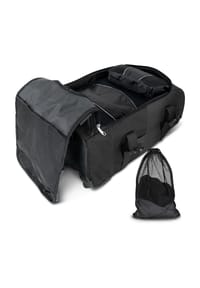 normani® - Reisetrolley mit Rucksackfunktion 90 L mit 5 Kleidertaschen - Grau/Petrol