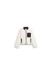 DENIM TOM TAILOR - Teddy Bomberjacke, für Damen - 36088 CREAM BEIGE
