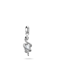 Thomas Sabo - Charm-Anhänger Schlange mit Stein Connect - silberfarben, bunt