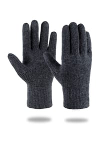 normani® - Merino Strick-Fingerhandschuhe Onslow - Grau