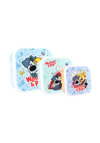 COFI - 3-in-1 Snackbox Set – Fresh Bites für die Schule und Ausflüge - Mehrfarbig 6 x 12 x 12 cm