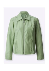 Sieh an! - Lederimitat-Jacke - eucalyptus