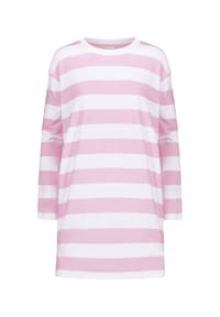 mey - Streaked Lines Sleepshirt, Knielang, für Damen - 1718 SOFT PINK