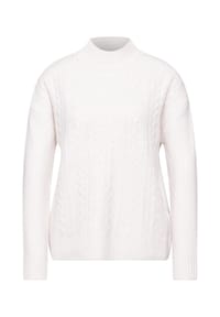 Street One - Pullover - cream white melange