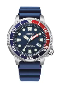 CITIZEN® - Herren Taucheruhr "BN0168-06L" - SILBER/BLAU